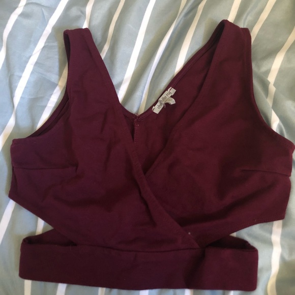 Maroon crop top - Picture 4 of 4